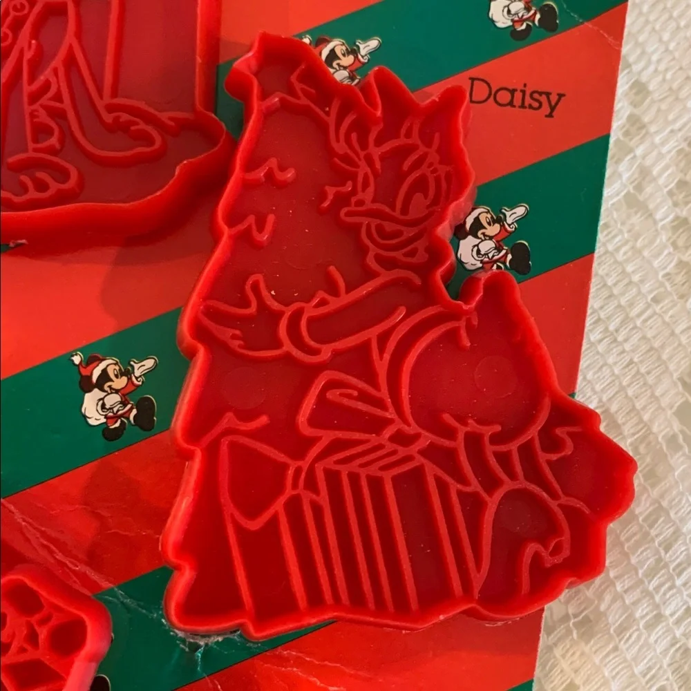 Vintage Walt Disney Christmas Stocking Cookie Cutters Set of 6 X-Large